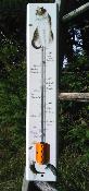 Thermomtre extrieur dcoratif maill Chats 50 cm, idal au jardin