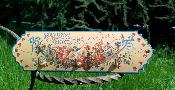 Accroche torchon Vintage maill Savons superfins aux fleurs, garanti en mail