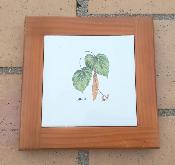 Dessous de plat émaillé Tilleul feuille arbre accessoire déco cuisine