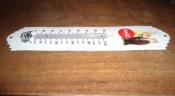 Thermomètre émaillé publicitaire Vintage 30 cm Coca Cola: thermomètre émail brocante