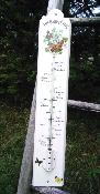Thermomtre jardin maill Papillons 50 cm: thermomtre mail extrieur Nature