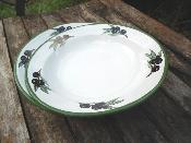 Lot 2 assiettes mailles Olives noires vaisselle maille dco Provence