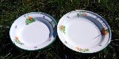 Assiettes mailles Citrouille dco vaisselle maille cration originale