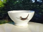 Bol petit déjeuner porcelaine émaillée motifs chats