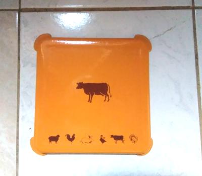 Dessous de plat émaillé animaux de la ferme accessoire déco cuisine