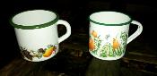 Mug maill, lot 2 tasses mailles motifs fruits vaisselle maille incassable