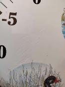 Thermomètre émaillé rond bombé canards thermomètre à aiguille