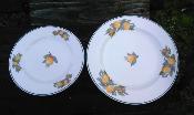 2 assiettes dco citron Armail Emalia made in France
