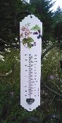 Thermomètre émaillé décoratif 30 cm Baies Myrtilles Mures