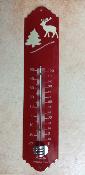 Thermomtre maill dco montagne Chalet flocon 30 cm Ar mail Emalia