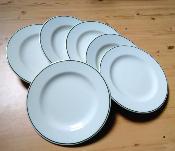 6 assiettes dessert filet vert faence maille qualit prix canon