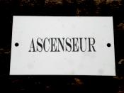 Plaque maille Ascenseur: plaque mail blanc dcorative de qualit