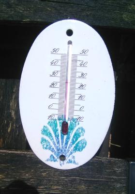 Petit thermomètre émaillé déco thème marin thermomètre extérieur intérieur