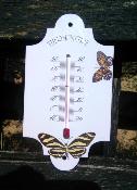 Thermomtre maill ovale papillons thermomtre extrieur dcoratif 