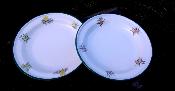 2 assiettes mailles Mimosa dcor Provence vaisselle maille mail et cetera