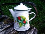Cafetire maille coccinelles 1 L: cafetire traditionnelle acier maill 
