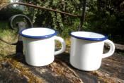 Mug maill blanc bord bleu super prix, lot 2 mugs mail qualit