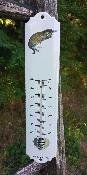 Thermomètre décoratif émaillé motif Chat dormeur 25 cm made in France