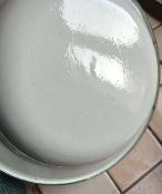 2 assiettes émaillées pique-nique bleues création originale Arémail Emalia 