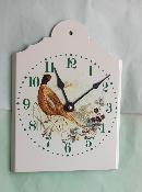 Horloge maille Vintage gibier faisan, ide cuisine dco made in France