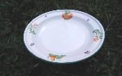 Assiette maille citrouille dco vaisselle maille mail et cetera 26 cm