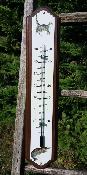 Thermomtre maill support bois dcor chats plaque maille sur bois massif 50 cm