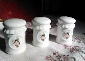 Pots cuisine ou salle de bain Bcassine porcelaine blanche qualit 