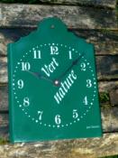 Horloge maille dco verte mail vritable made in France