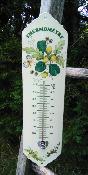 Grand Thermomètre extérieur décoratif émaillé fruits: thermomètre émail idéal jardin 35 cm