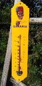 Ancien thermomtre maill jaune Banania ancienne publicit 30 cm bon tat