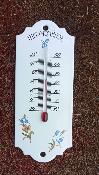 Petit thermomètre émaillé déco fleurs thermomètre extérieur intérieur