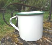 Grand mug maill blanc taille maxi 0,7L, chope mail blanc