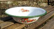 Plat émaillé saladier Fruits vaisselle émaillée 26 cm made in France